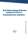 Dell W-IAP103 CLI Reference Guide