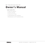 Dell Printer 922 User's Manual