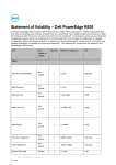 Dell PowerEdge R630 Statement of Volatility