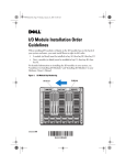 Dell PowerEdge M805 Installaiton Order Guidelines