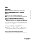 Dell PowerEdge 6850 Replacement Procedure