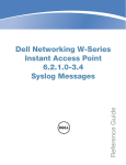 Dell PowerConnect W-IAP104/105 Messages Reference Guide