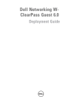 Dell Powerconnect W-ClearPass Hardware Appliances Deployment Guide