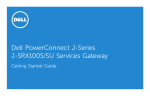 Dell PowerConnect J-SRX100 Getting Started Guide