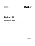 Dell PowerConnect B-RX16 Installation Manual