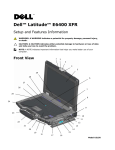 Dell E6400 Setup and Features Information