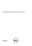 Dell LATITUDE E6320 User's Manual