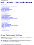 Dell Laptop C800 User's Manual