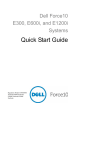 Dell Force10 E300 Quick Start Manual