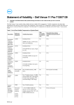 Dell Venue 11 Pro (7130/7139) Statement of Volatility