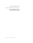 Dell OpenManage Server Administrator Version 5.2 Compatibility Guide