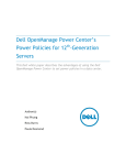 Dell OpenManage Power Center Version 1.0 White Paper