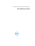 Dell OpenManage Network Manager Quick Reference Guide