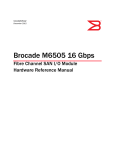 Dell Brocade M6505 Hardware Reference Manual