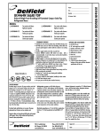 Delfield UCD4464N-16 User's Manual