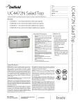 Delfield UC4472N-18 User's Manual