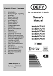 DEFY CF165 User's Manual