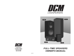 DCM Speakers FT10 User's Manual