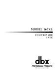 dbx Pro 166XL User's Manual