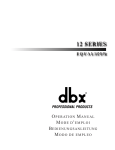 dbx Pro 12 Series User's Manual