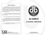 DB Drive A3 User's Manual