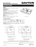 Dayton DPR1812522 User's Manual