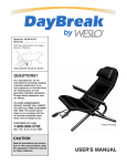 Daybreak Fitness WLRX10170 User's Manual