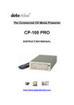 Datavideo CP-100 PRO User's Manual