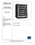 Danby DWC518BLS User's Manual