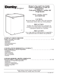 Danby DCFM289WDD User's Manual