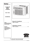 Danby DAC9007EE User's Manual