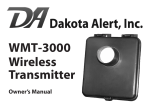 Dakota Alert WMT-3000 User's Manual