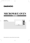 Daewoo Electronics KOR-864H User's Manual