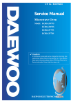 Daewoo Electronics KOR-63F70S User's Manual