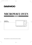 Daewoo Electronics KOR-634R User's Manual