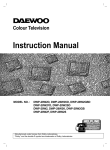 Daewoo Electronics DWP-28W2 User's Manual
