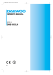 Daewoo Electronics DMB-3003LH User's Manual