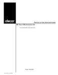 Dacor PF36 User's Manual