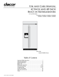 Dacor EF42NBSS User's Manual