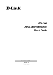 D-Link DSL-300 User's Manual