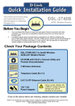 D-Link DSL 2740B User's Manual
