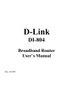 D-Link DI-804 User's Manual