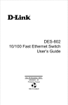 D-Link DES-802 User's Manual