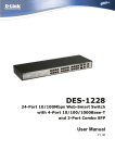 D-Link DES-1228 User's Manual