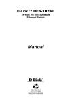 D-Link DES-1024D User's Manual