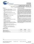 Cypress NoBL CY7C1371D User's Manual