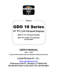 CyberResearch GDO 18 User's Manual