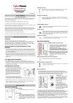 CyberPower PP1500E User's Manual