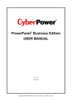 CyberPower PowerPanel Power Supply System User's Manual
