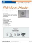 CyberData Wall Mount Adapter User's Manual